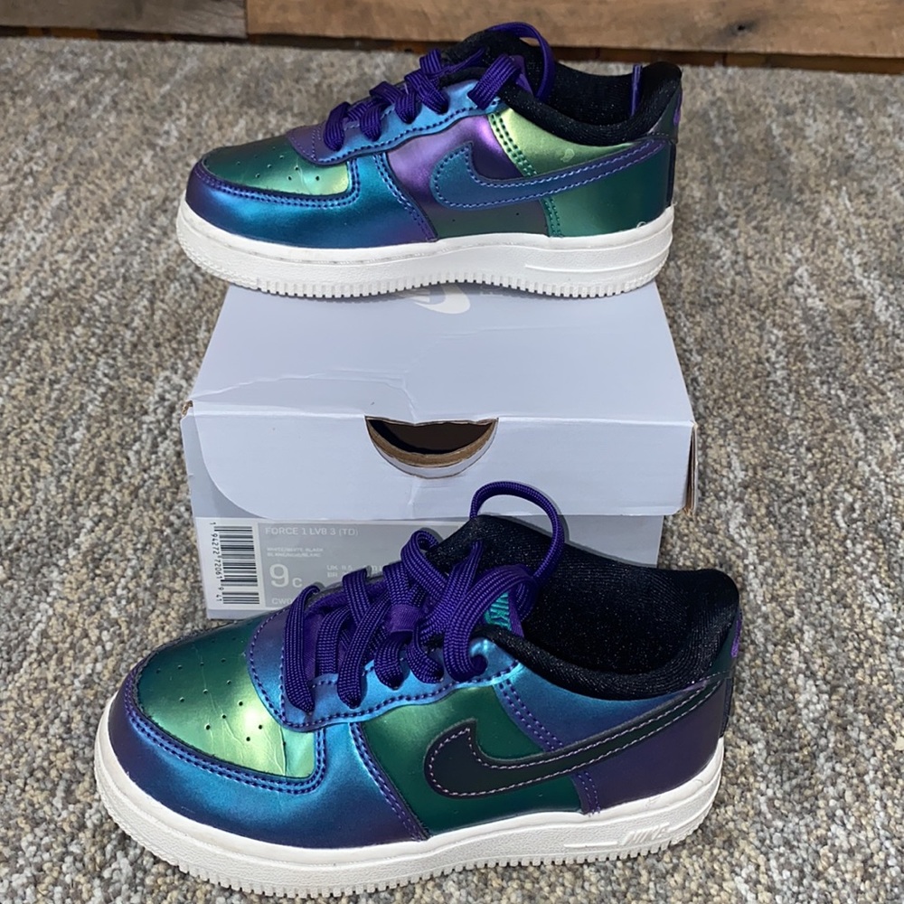 Metallic Air Force 1. Size 9C